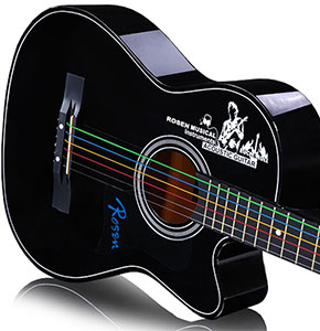 [2058] New High Quality Steel Rainbow Colorful Color Strings for Acoustic Guitar