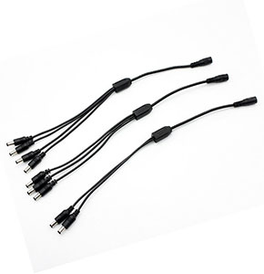 [2689] CCTV Camera Power Supply Splitter 12V DC 5.5x2.1mm Female to 2/3/4 Male Y