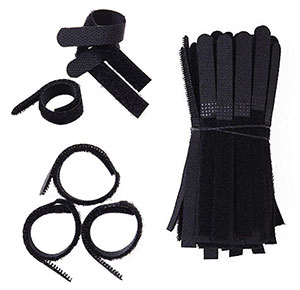 [2320] 100Pcs 13cm Silverline Pack Hook Loop Cable Cord Ties Tidy Straps