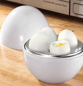 [2126] Ball Shape Microwave 4 Eggs Cooker Hard Boiled Boiler Kitchen Tool Fresh