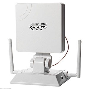 [2034] KASENS 6000MW High Power 68DBI 802.11B/G 2.4G Antenna Wireless USB Adaptor
