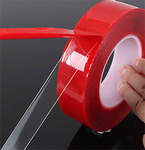 [2738] Waterproof Transparent Silicone Double Sided Tape Sticker For Car Interior