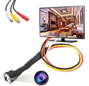 [2338] Mini Hidden Camera HD 800TVL CCTV Screw Pinhole Video Audio Spy Nanny Camera