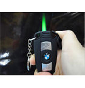 [2387] Car key windproof butane lighter jet torch flame noble logo