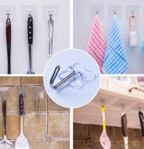 [2629] Removable Bathroom, Kitchen Wall Suction Cup Hook Hangers Vacuum Sucker