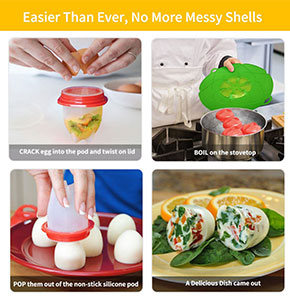 [2462] silicone Egg Cooker Electric Eggs Poacher Dash Rapid Boiler Steamer Boiled