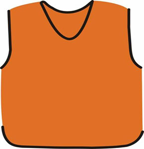 [2543] 10 FOOTBALL MESH TRAINING SPORTS BIBS NUMBERED 1- 10