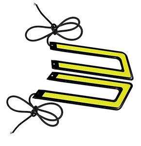 [2007] White Car COB Led Daytime Running Light DRL Headlight Fog Lamp U Shape ms