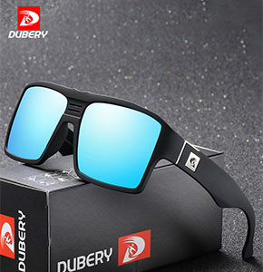 [2517] DUBERY Polarized Sunglasses Men's Retro Male Goggle Colorful Sun Glasses