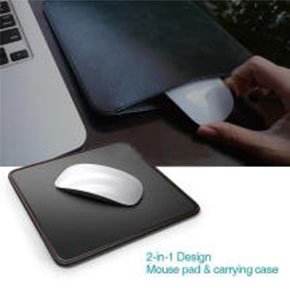 [2381] dodocool 2in1 Mouse Pad Mat Carrying Case PU Leather Non-slip Base