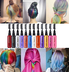 [2114] Temporary 13 Colorful Hair Mascara Non-toxic Hair Mix Color Dye Highlights