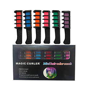 [2199] 6Pcs/Set Disposable Dry Fast, Dye Comb Hair Color Chalk Hair Dying Tool
