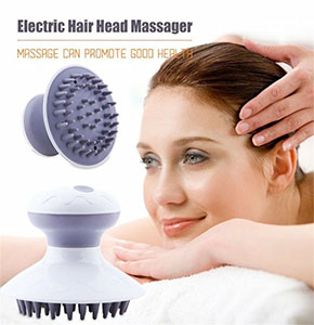 [2560] Waterproof Electric Scalp Massager Head Hair Scrubber Comb Brush ibrating