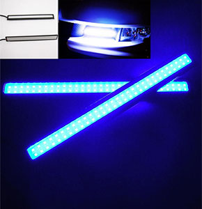 [2492] 2x Super Bright Blue Car COB LED Lights -DRL Fog Driving Lamp Waterproof