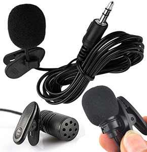 [2063] Lavalier Clip-on Lapel Mic Microphone Recording For iPhone Smartphone PC
