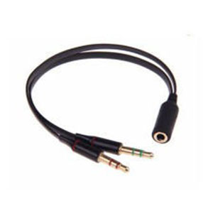[2272] 3.5mm Female to 2 Male Y Splitter Aux Audio Cable PC Headphone Earphone