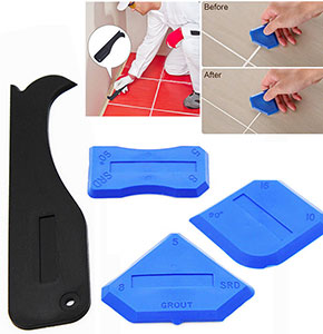 [2110] Pro Joint Sealant Silicone Grout Caulk Remover Scraper Applicator Set 4pcs
