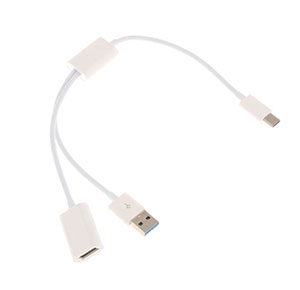 [2314] - OTG USB3.1 Type-C Male Plug to Female Data Y Splitter USB-A Cable Adapter
