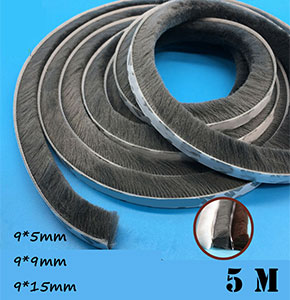 [2636] Tape Brush Pile Weather-strip Self Adhesive Door, window seal Sealing Strip