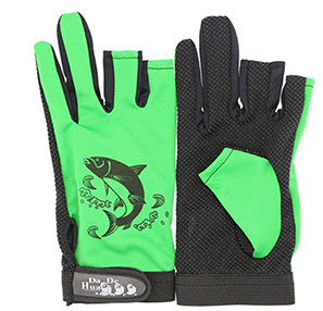 [2174] Camping Soft Anti Scratch Fishing Glove Half+Full Fingers Sailing Gloves