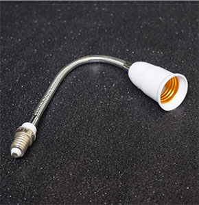 [2369] LED Light Bulb Lamp Holder E14 Flexible Extension Adapter Converter Screw