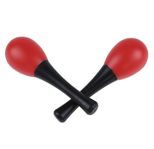 [2323] 2 x Maraca Maracas Instruments Musicales Plastics para Party X5O4