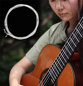 [2216] 6Pc/Set Nylon Strings Silver-Plated For Acoustic Classical Guitar Strings