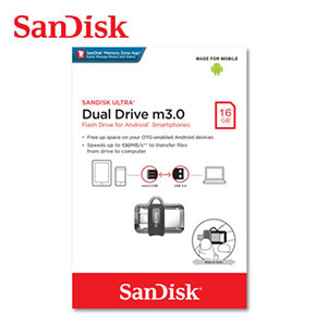 [2415] SanDisk Ultra 16GB Dual Drive USB3.0 for Android Devices and Computers