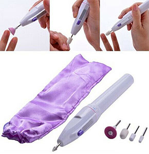 [2693] 5Bits Electric Nail File Drill Kit Manicure Toenail Pedicure Salon Pen Set
