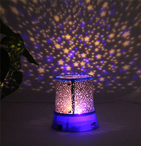 [2212] Sky Moon Night Light Children Kid Bed Decor Room LED Projector Lamp