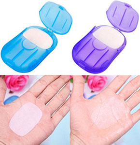 [2160] Travel Portable Anti-Bacterial Clean Paper Soap Popularity Small Case Top