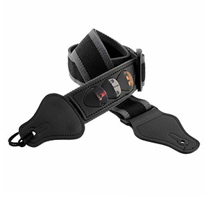 [2332] Black Nylon Adjustable Acoustic Electric Soft Guitar Bass Strap Youth
